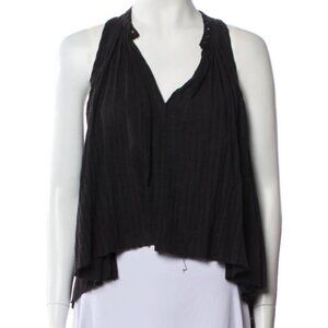 Isabel Marant Sleeveless Cropped Cotton Top